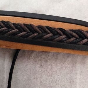 Simple And Smart PU Leather Bracelet For Men's And Women's